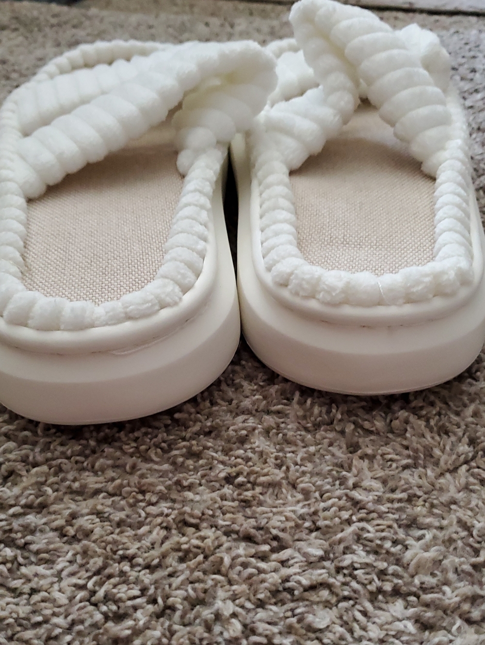 Plush Ribbed Slide Slippers - Picture 4 of 6